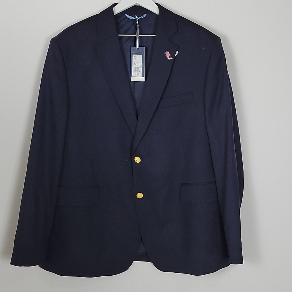 VINEYARD VINES navy Wool.Blazer 46 NWT